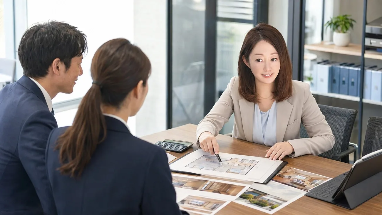 買取と仲介の違いをご説明しているところ
